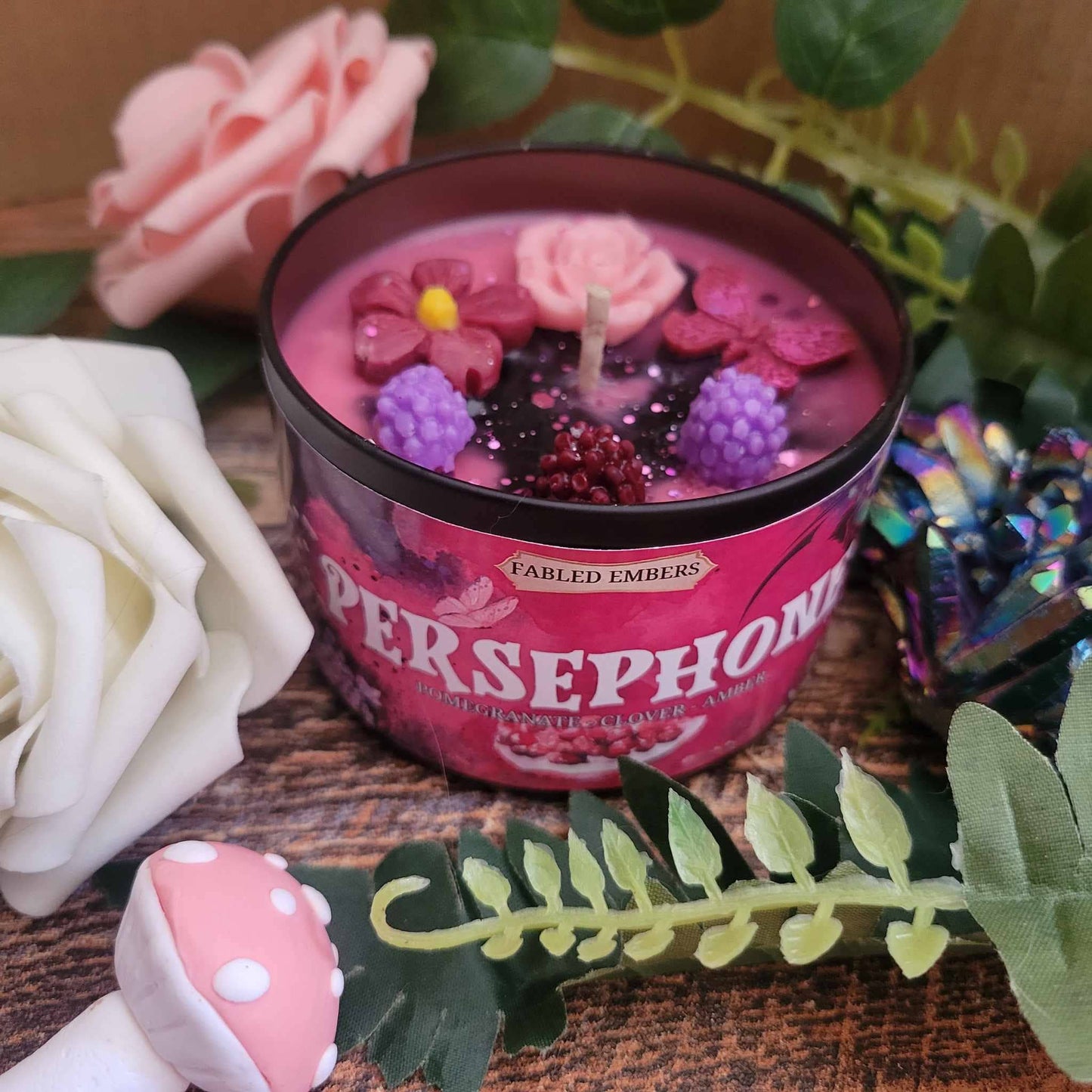 8 ounce PERSEPHONE Goddess Candle | Greek Mythos