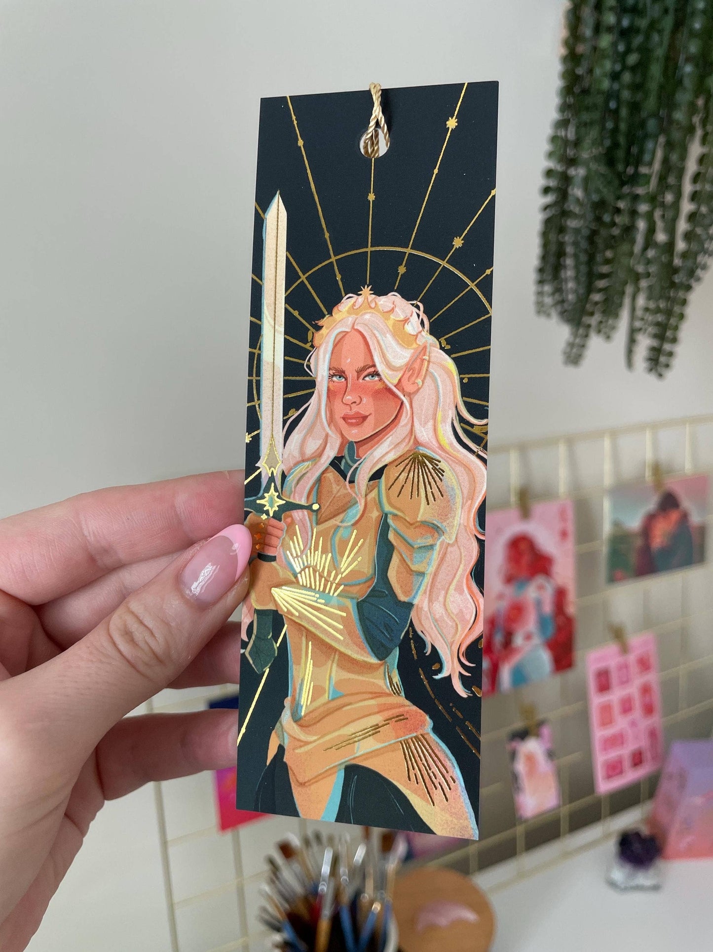 The Fire Heart *Gold Foil* Bookmark