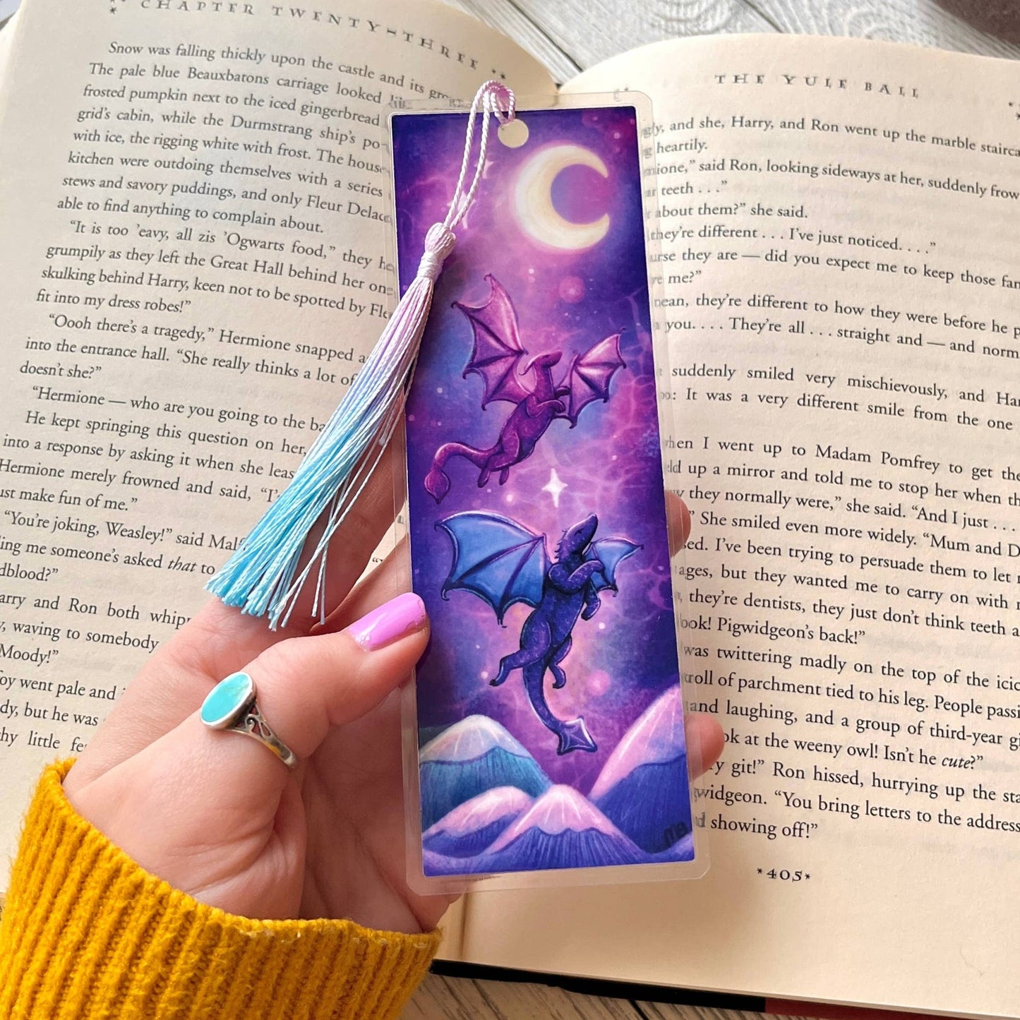 Dragon Mates Bookmark | Laminated + Optional Tassel