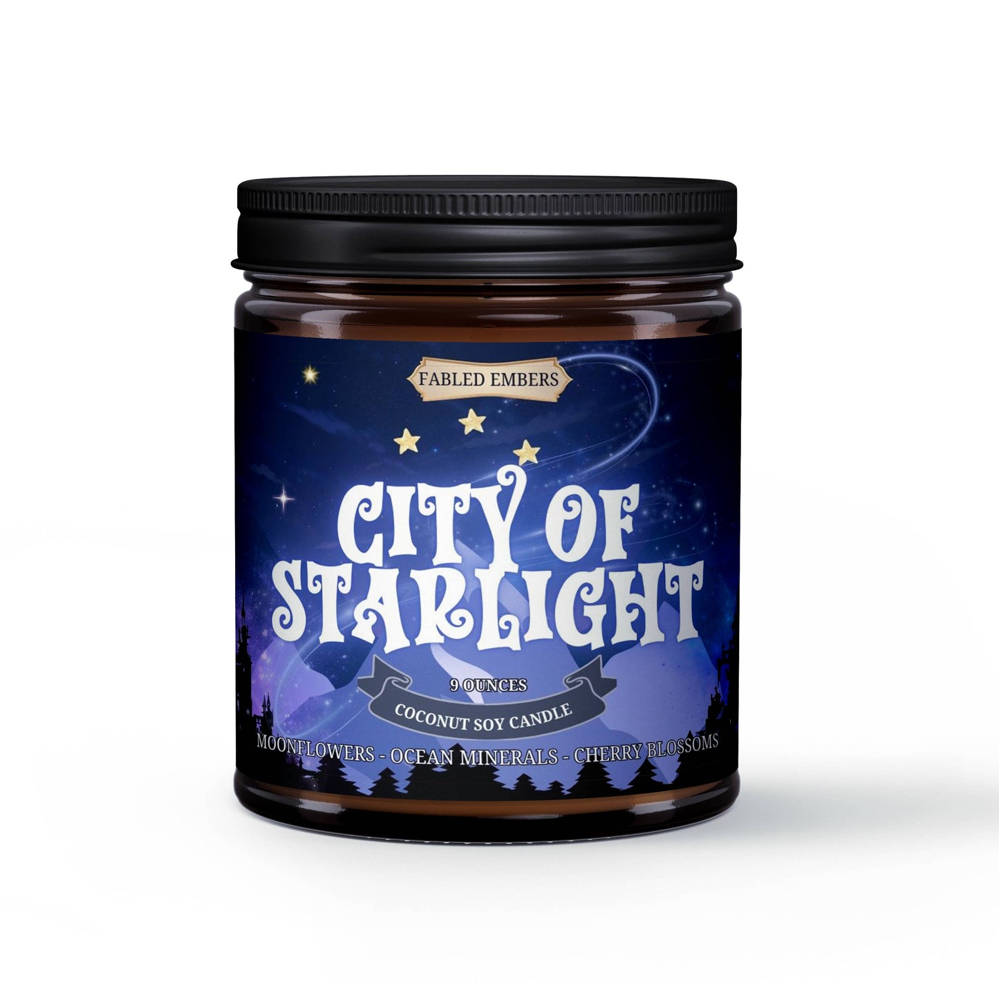 CITY OF STARLIGHT book lovers candle