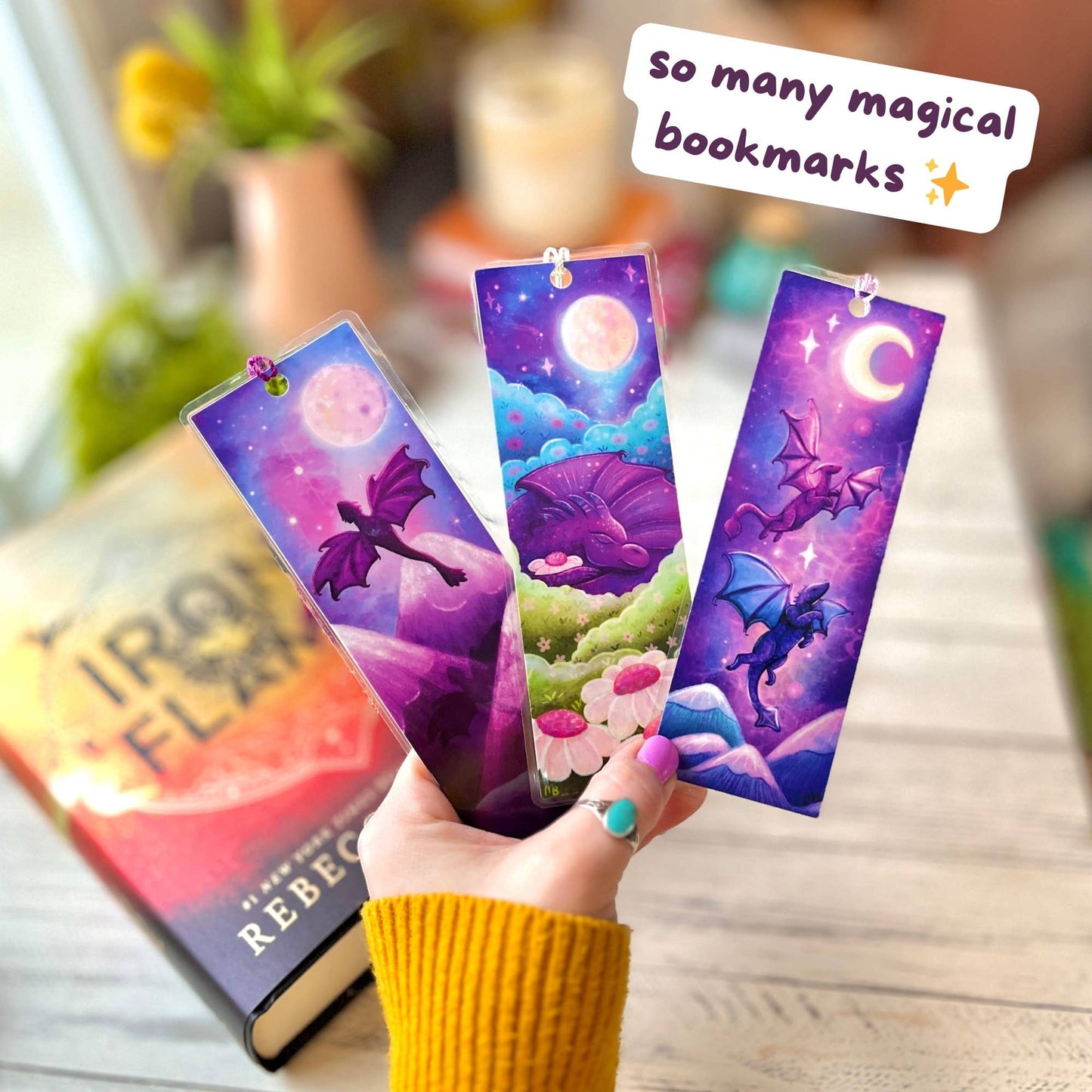 Dragon Mates Bookmark | Laminated + Optional Tassel