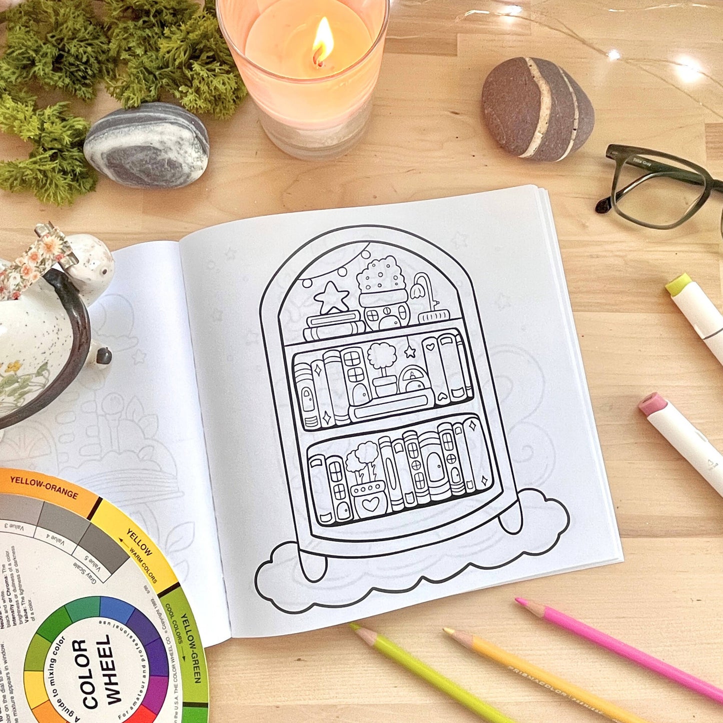 Charming Escape Coloring Book For Adults, Teens, + Kids