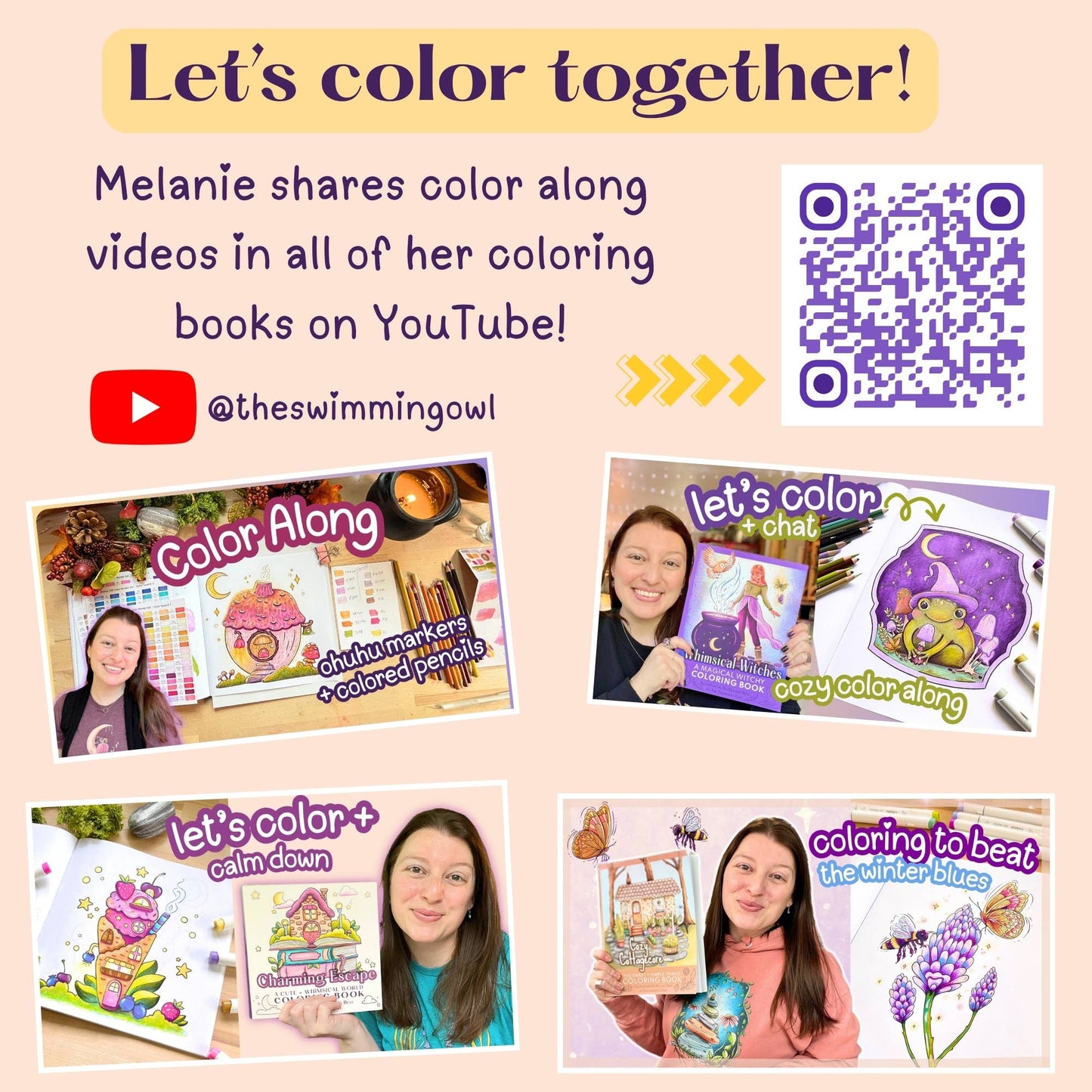 Charming Escape Coloring Book For Adults, Teens, + Kids