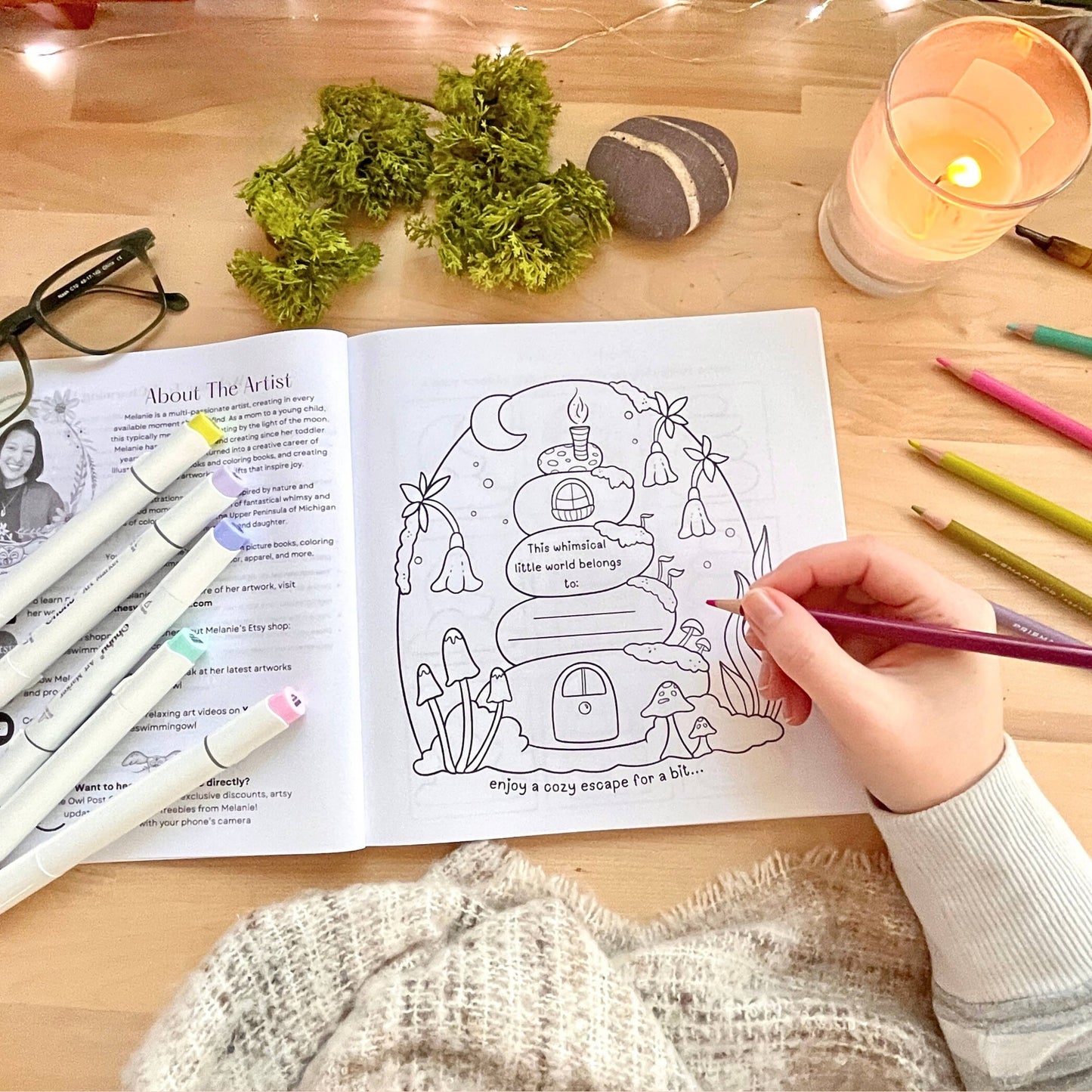Charming Escape Coloring Book For Adults, Teens, + Kids