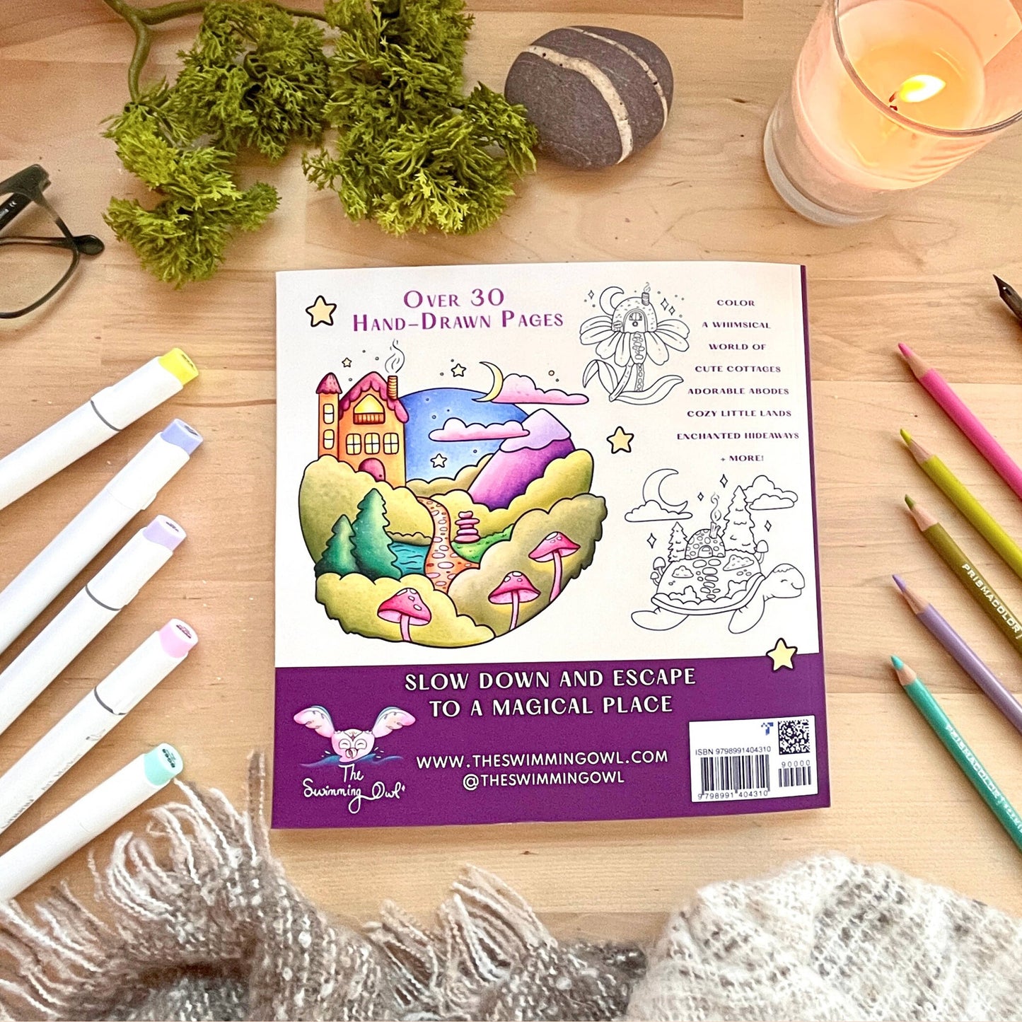 Charming Escape Coloring Book For Adults, Teens, + Kids
