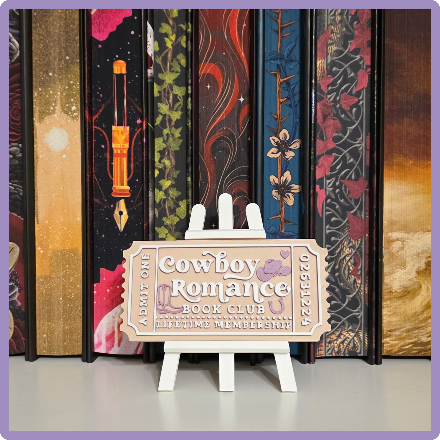 3D Printed Bookshelf Tickets
