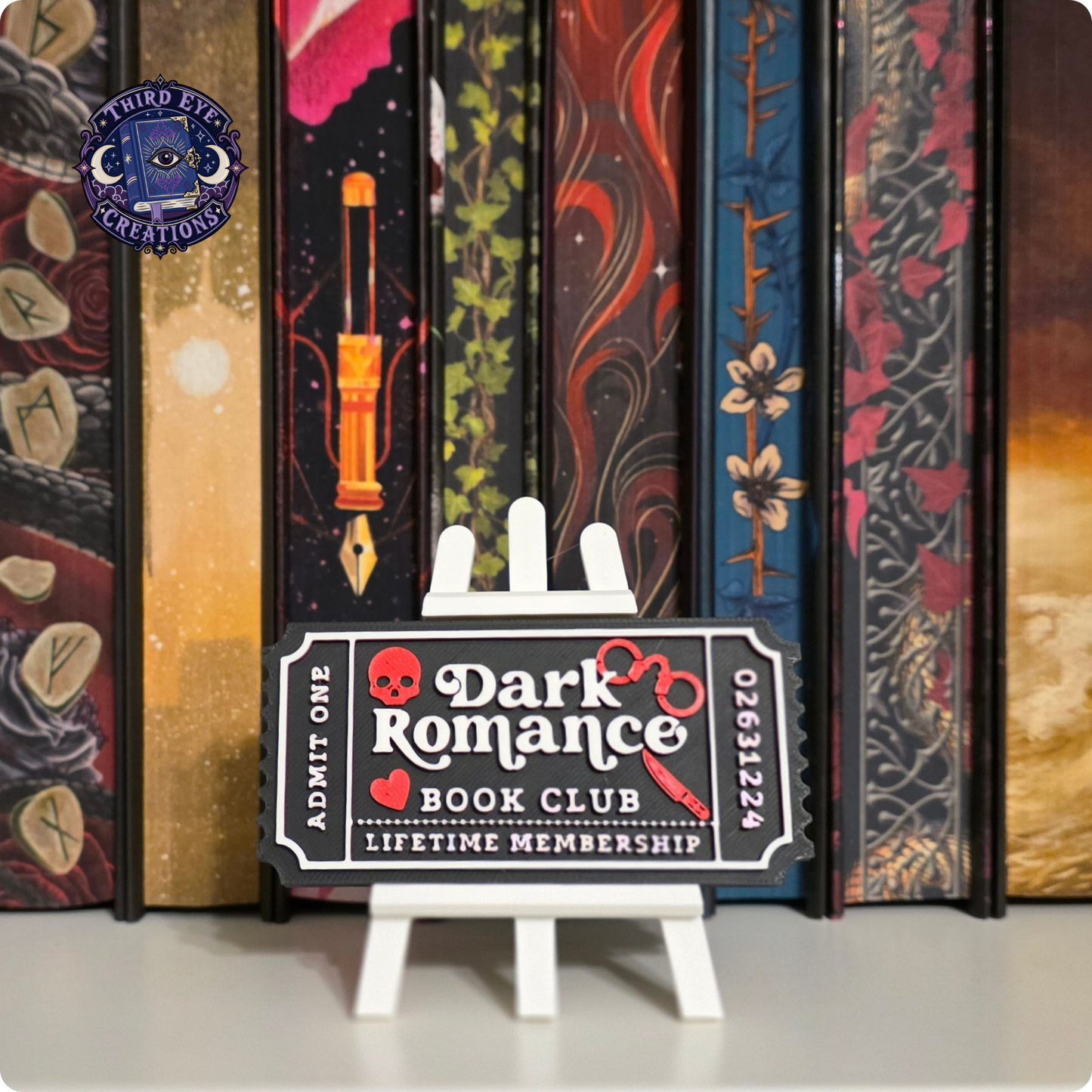 3D Printed Bookshelf Tickets