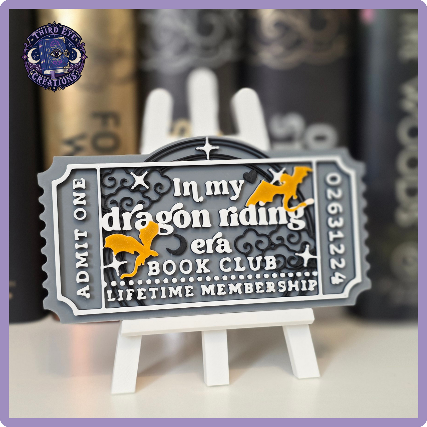 3D Printed Bookshelf Tickets
