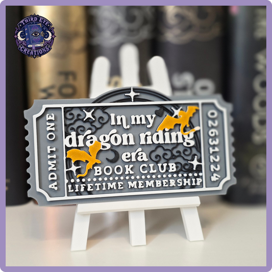 3D Printed Bookshelf Tickets
