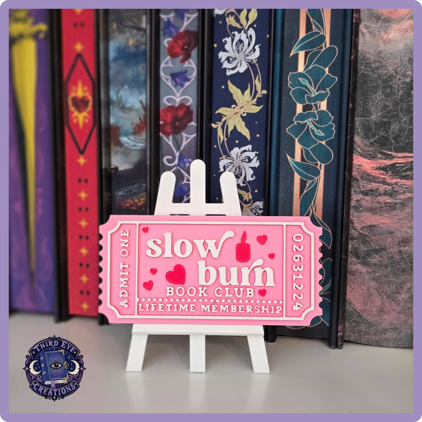 3D Printed Bookshelf Tickets