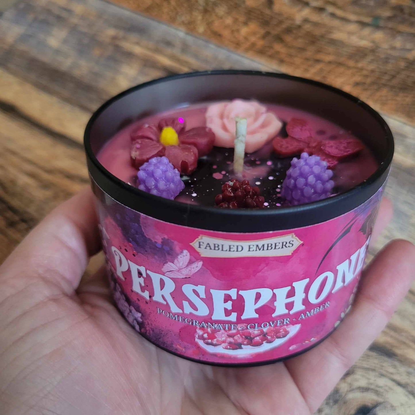 8 ounce PERSEPHONE Goddess Candle |  Greek Mythos