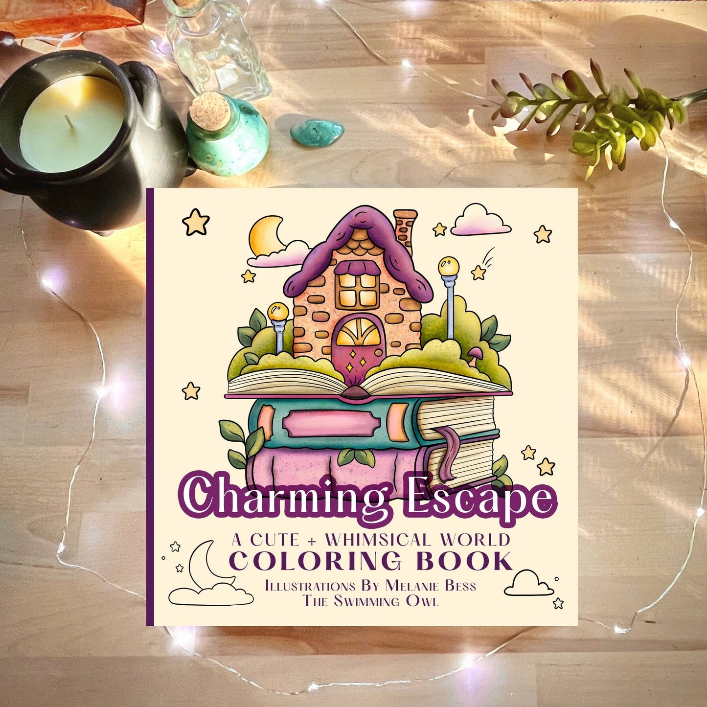Charming Escape Coloring Book For Adults, Teens, + Kids