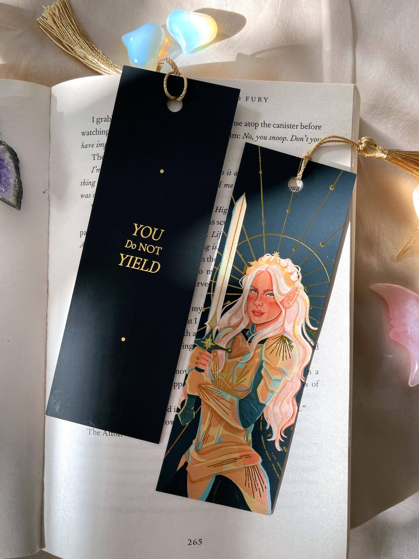 The Fire Heart *Gold Foil* Bookmark
