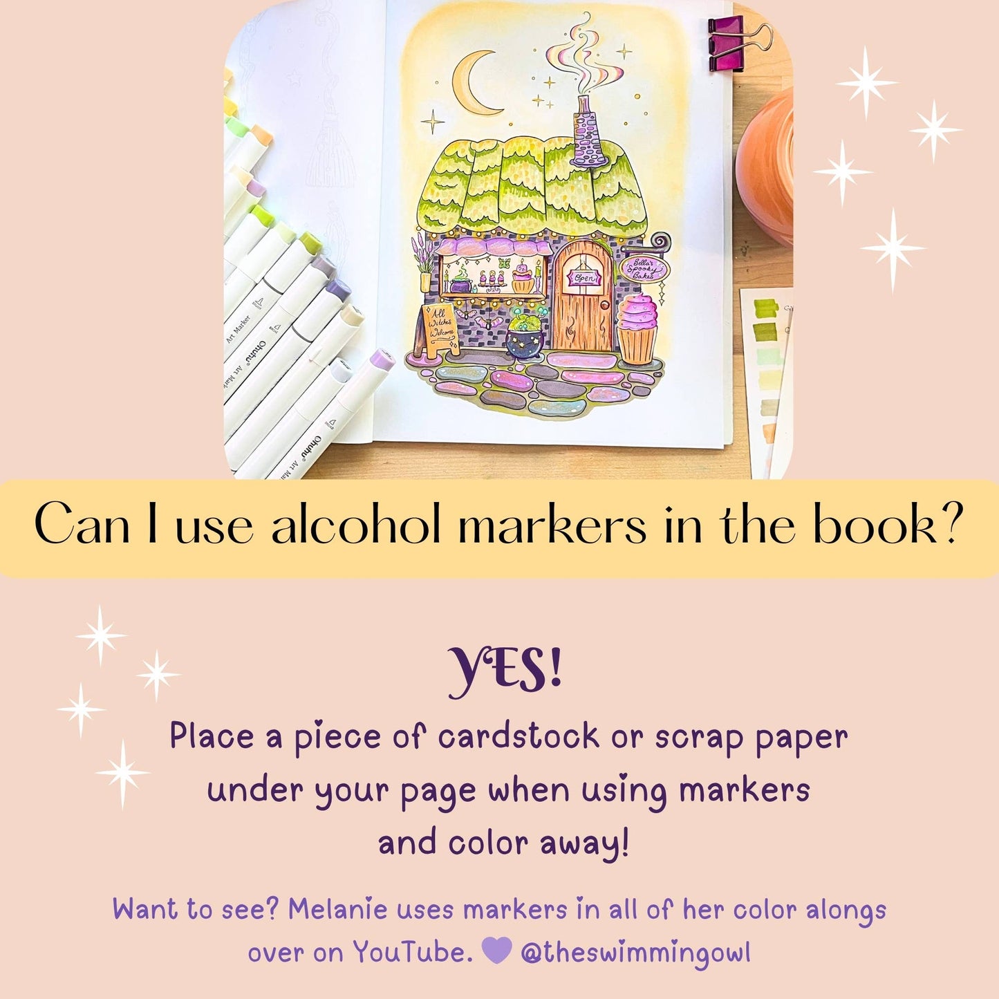 Whimsical Witches Coloring Book For Adults + Teens