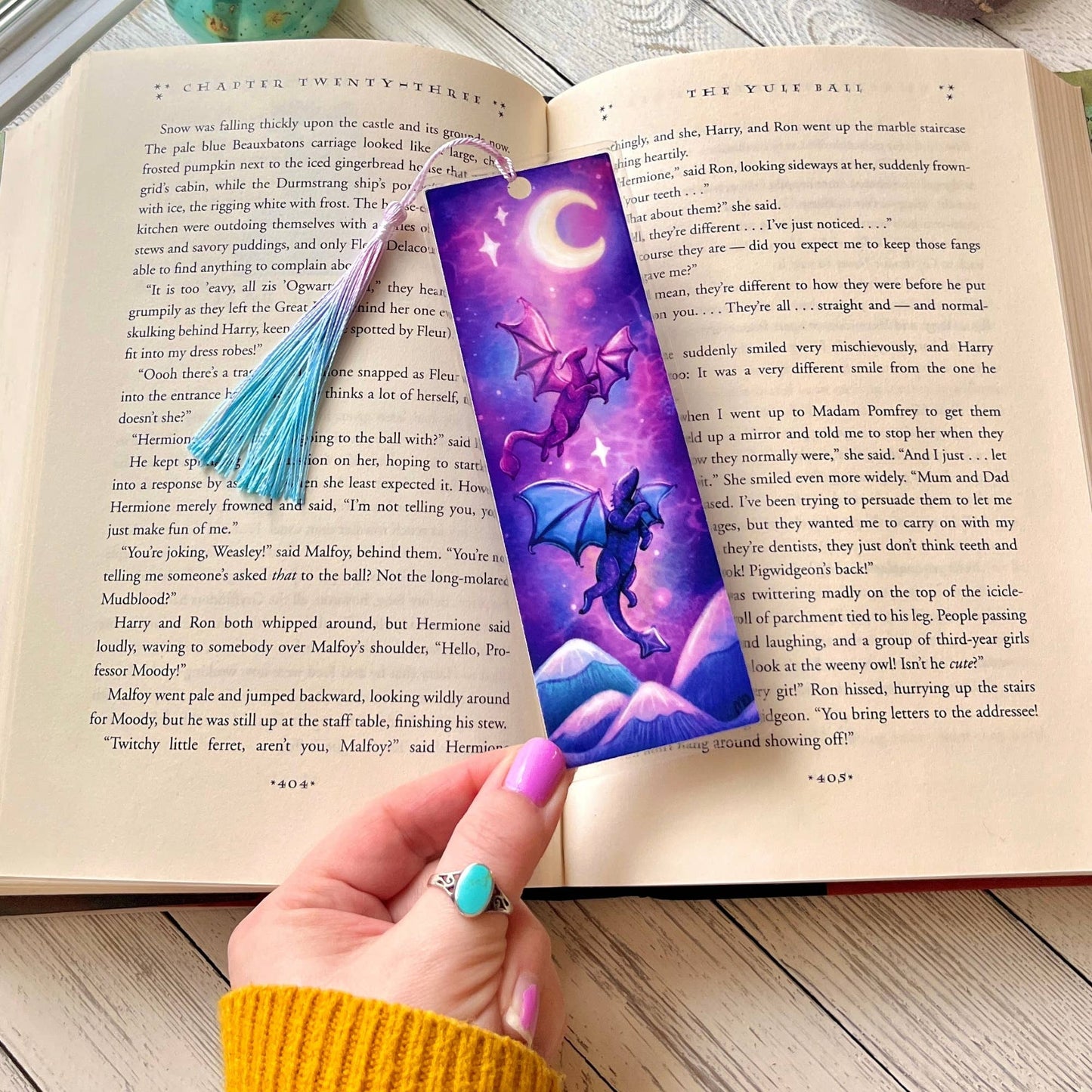 Dragon Mates Bookmark | Laminated + Optional Tassel