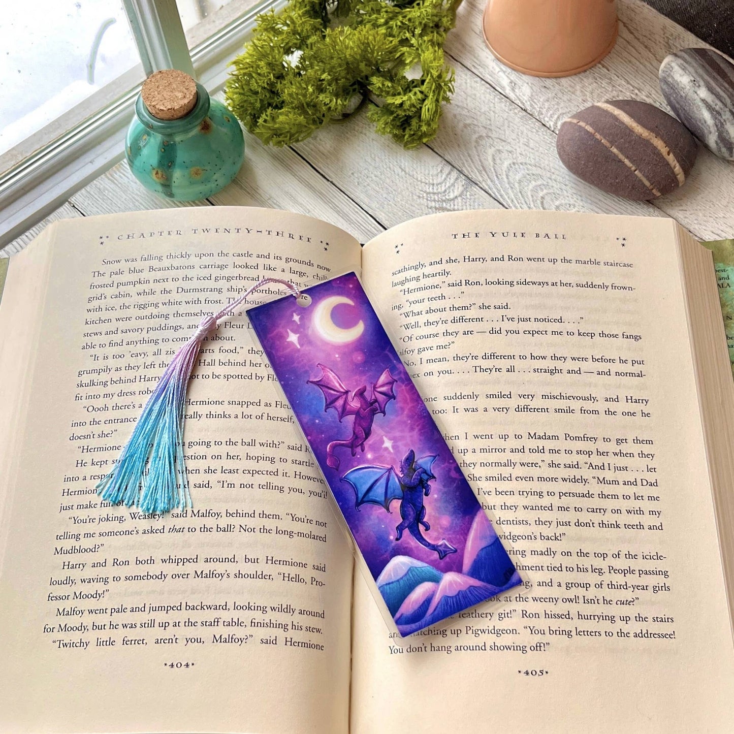 Dragon Mates Bookmark | Laminated + Optional Tassel